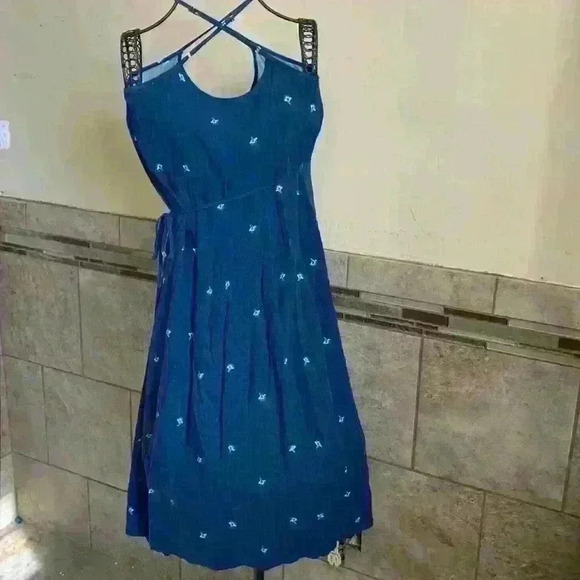 Universal Thread Dresses | Universal Thread Wrap Midi Dress | Color: Blue | - Picture 3 of 4